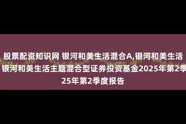 股票配资知识网 银河和美生活混合A,银河和美生活混合C: 银河和美生活主题混合型证券投资基金2025年第2季度报告